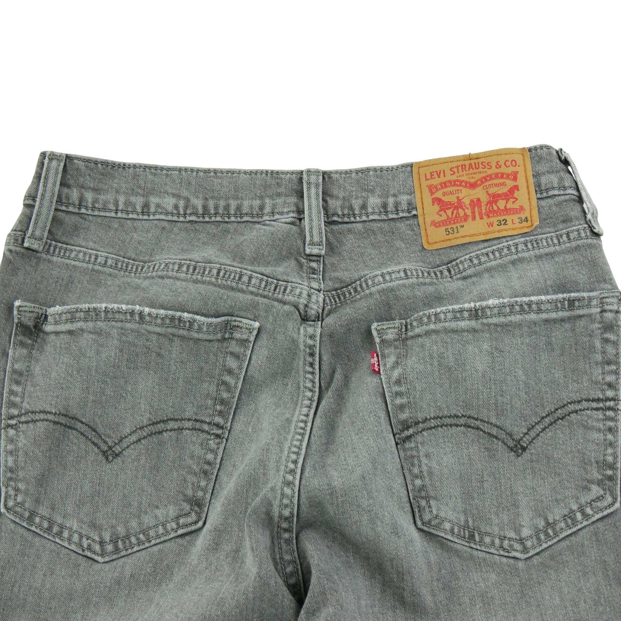 Seconde vie - Jean Homme Levis 531 Destroy Gris - Excellent 4/7