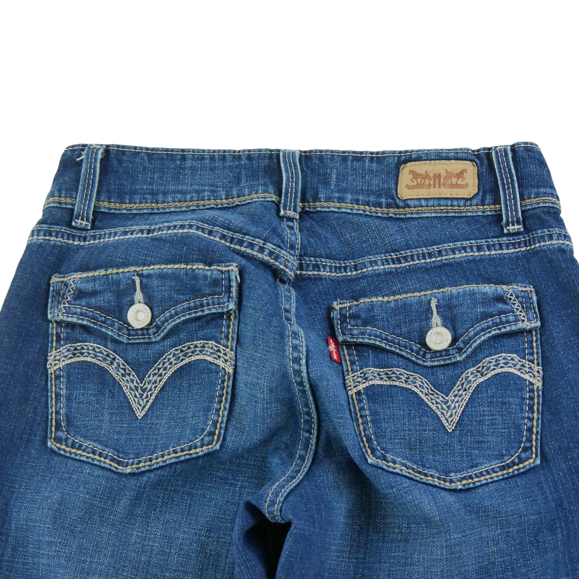 Seconde vie - Jean Femme Levis 529 Curvy Bootcut Bleu - Excellent 4/7
