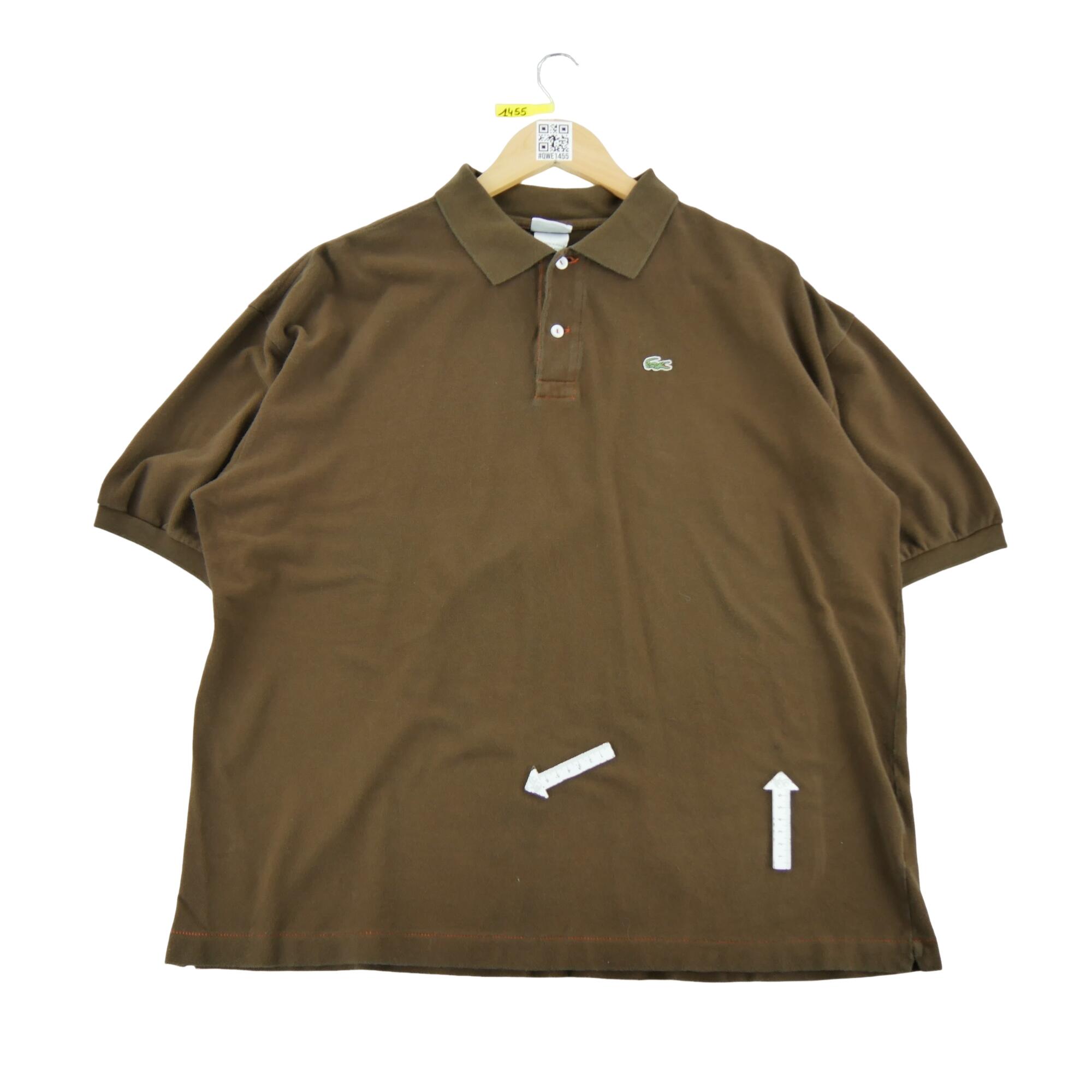 Polo uomo maniche corte marrone Lacoste 3/7