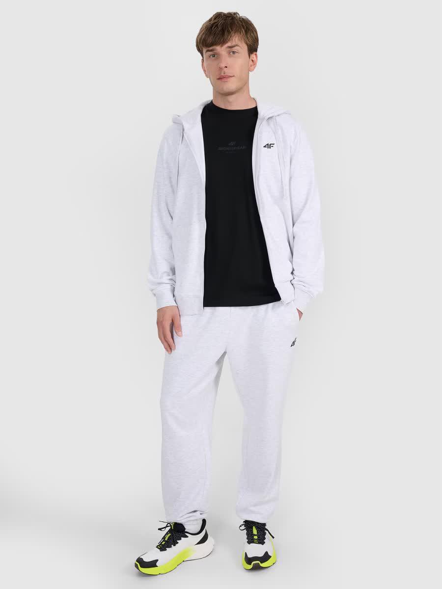 Bluza męska z kapturem rozpinana 4F 4FWMM00TSWSM1768 2/7