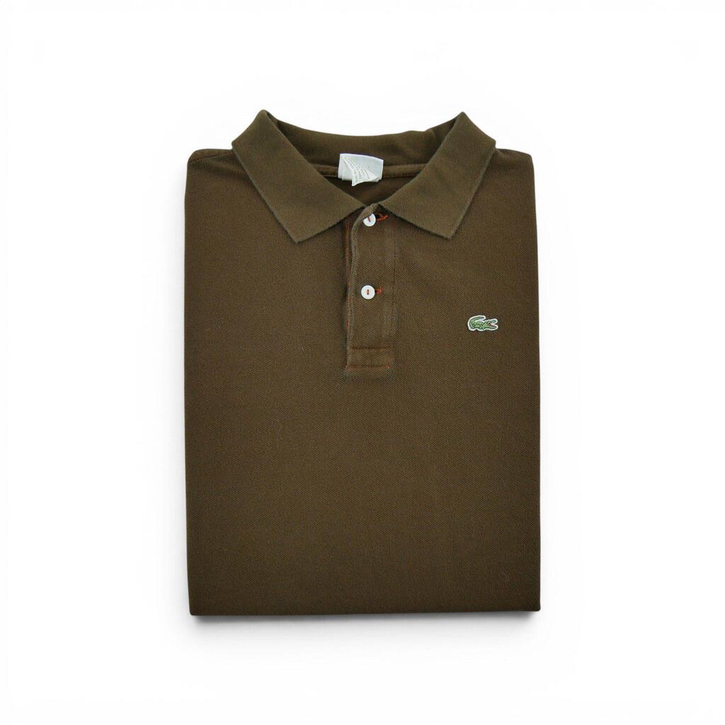 Lacoste Men's Short Sleeve Brown Polo