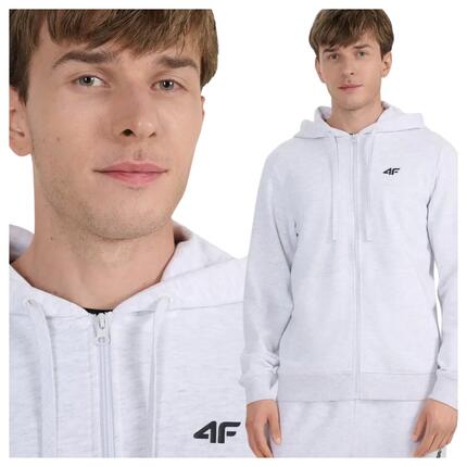 Bluza męska z kapturem rozpinana 4F 4FWMM00TSWSM1768