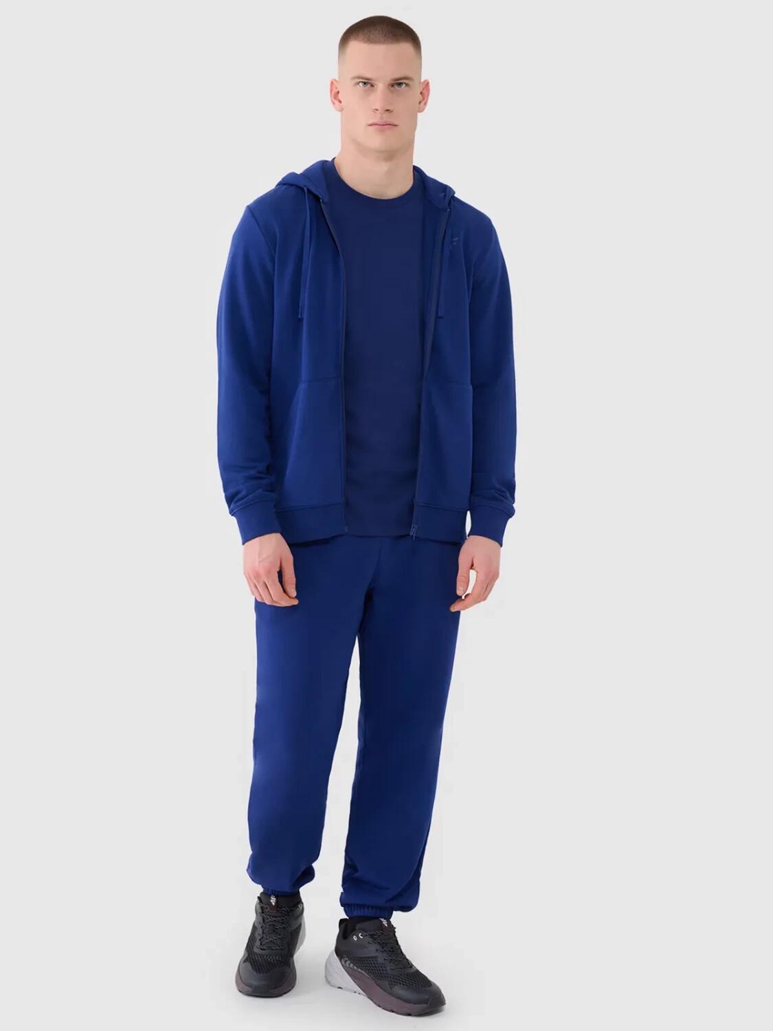 Bluza męska z kapturem rozpinana 4F 4FWMM00TSWSM1768 2/6