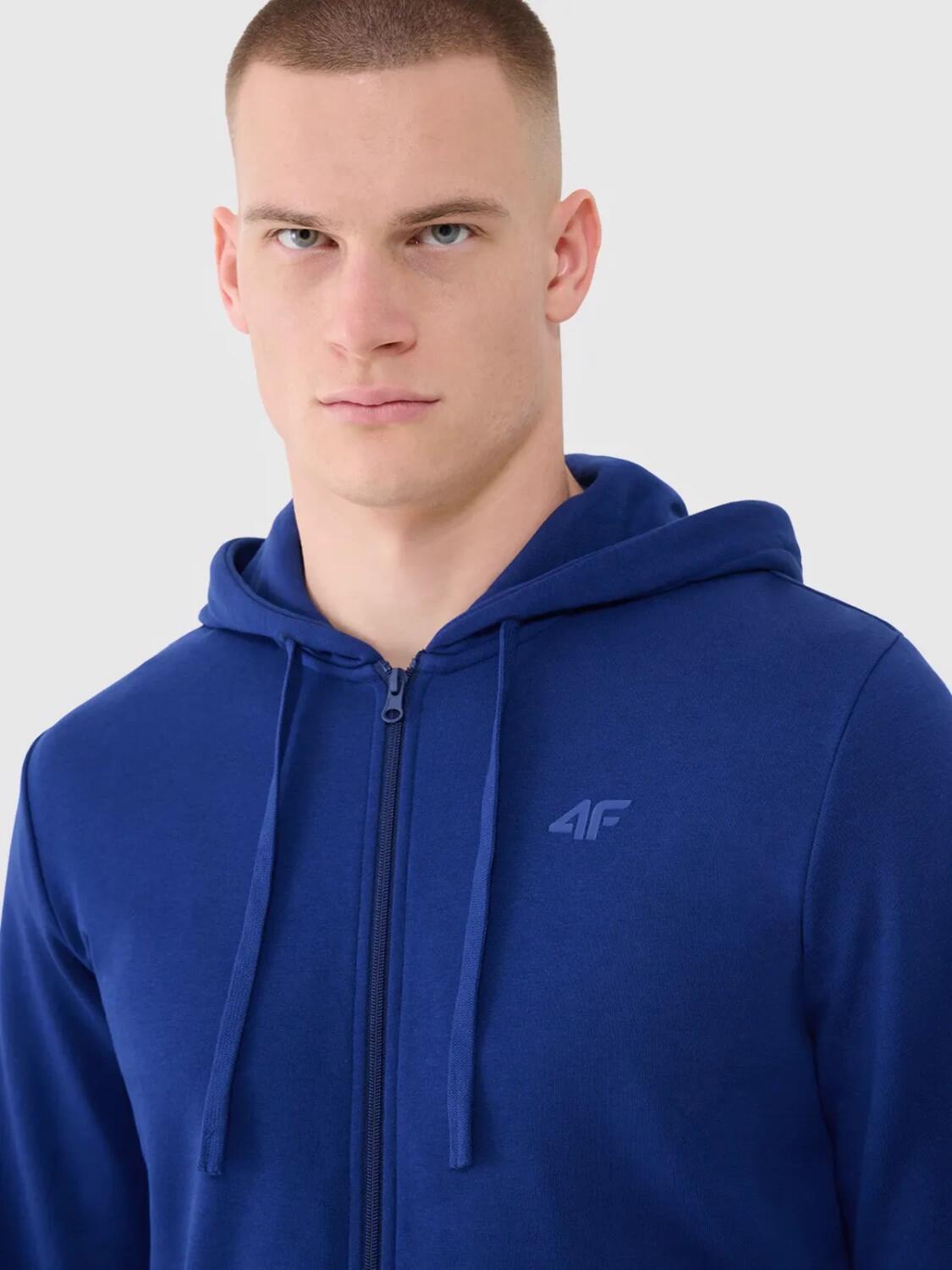 Bluza męska z kapturem rozpinana 4F 4FWMM00TSWSM1768 4/6