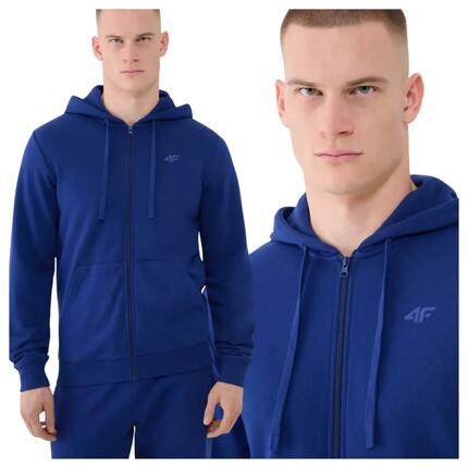 Bluza męska z kapturem rozpinana 4F 4FWMM00TSWSM1768