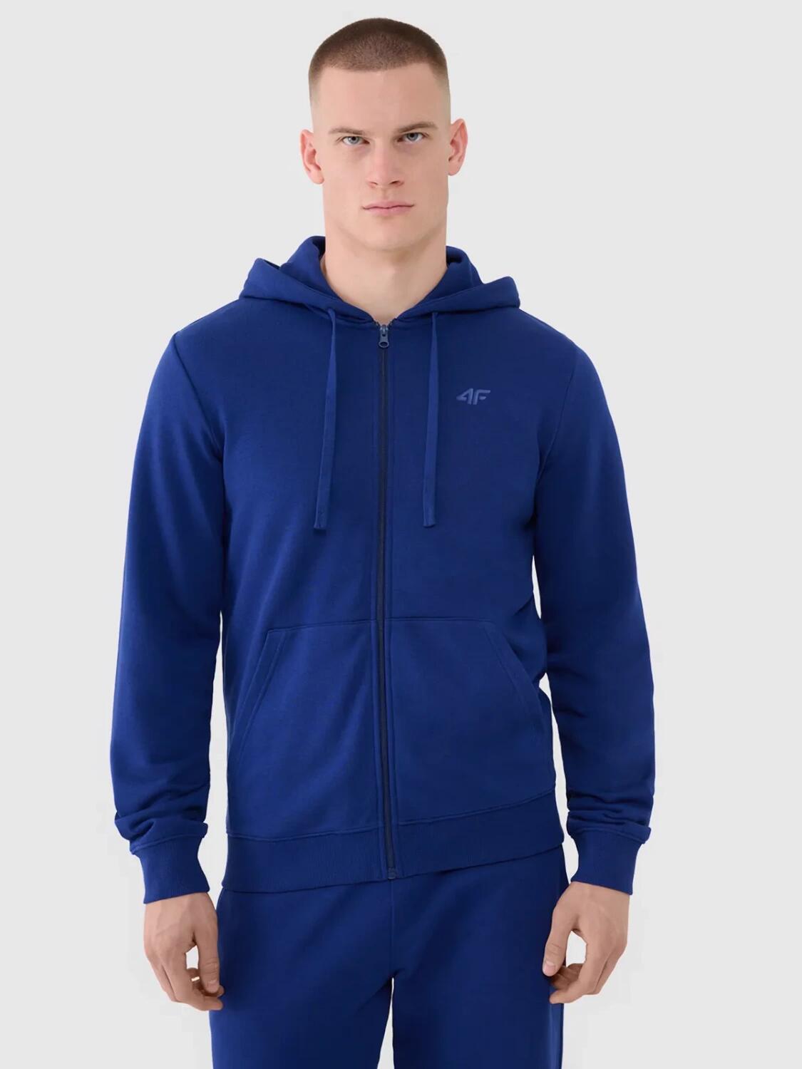 Bluza męska z kapturem rozpinana 4F 4FWMM00TSWSM1768 6/6