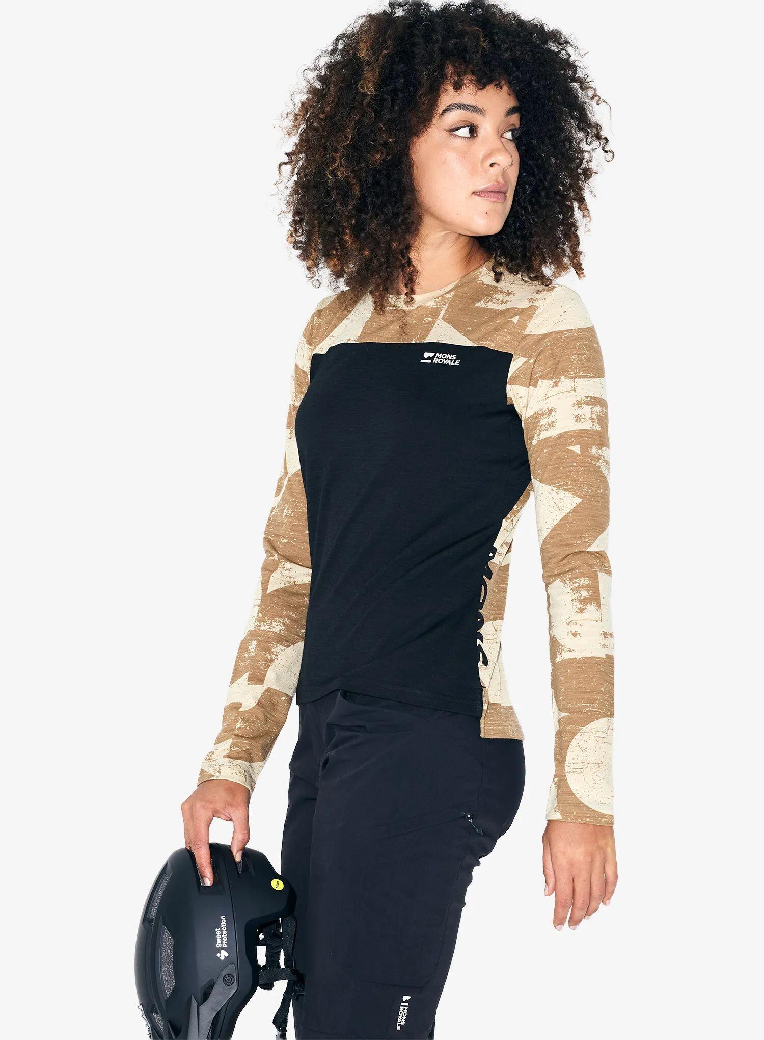 Bluza damska Mons Royale Diversion Merino Bike Jersey Long Sleeve 4/5
