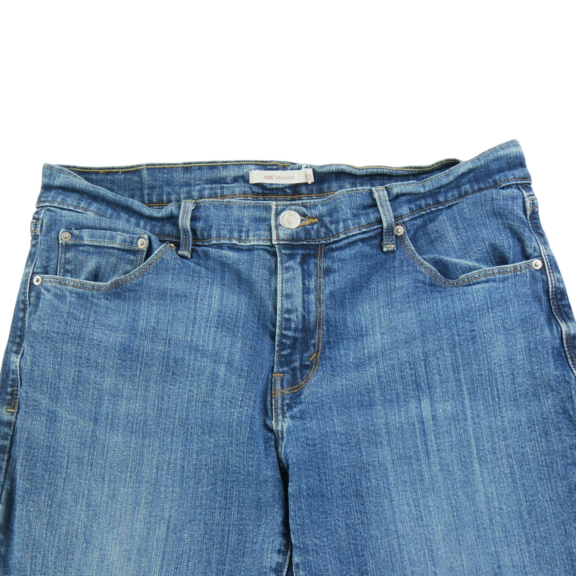 Seconde vie - Jean Femme Levis 505 Straight Bleu - Excellent 3/7