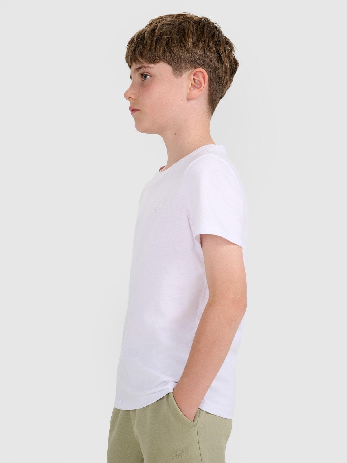 T-shirt chłopięcy bez nadruku 4F 4FJWMM00TTSHM2330 3/7