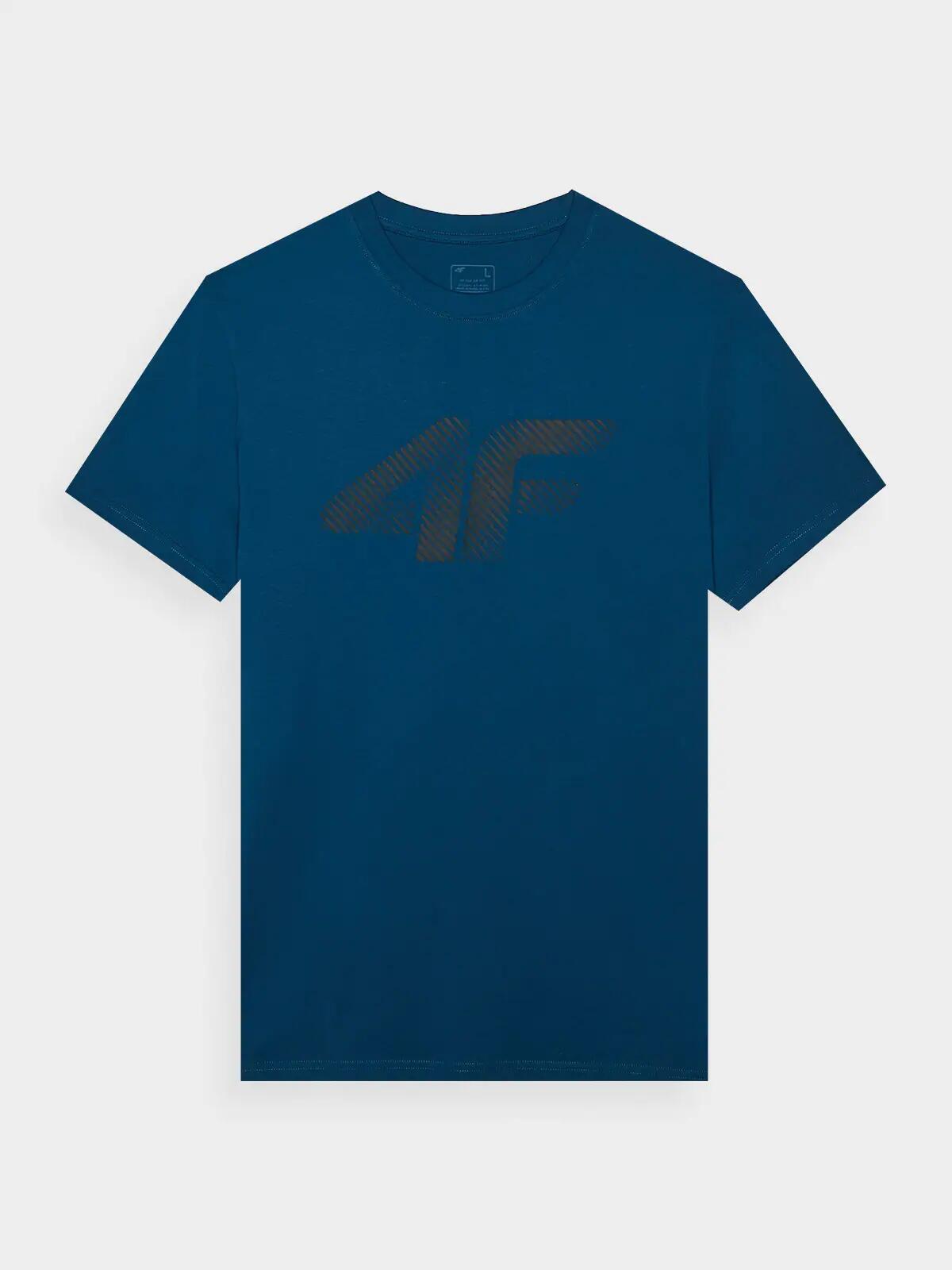 T-shirt regular z nadrukiem męski 4F 4FWMM00TTSHM2257 5/6