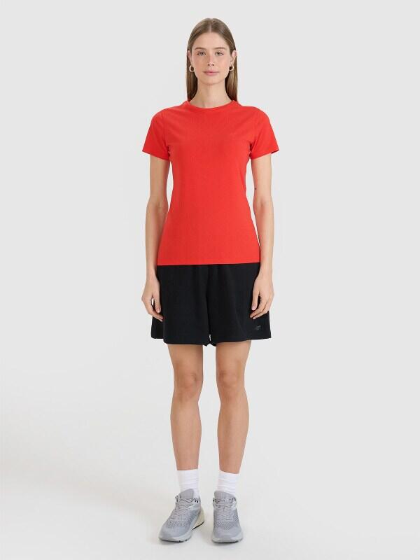 T-shirt slim gładki damski 4F 4FWMM00TTSHF2255 5/7