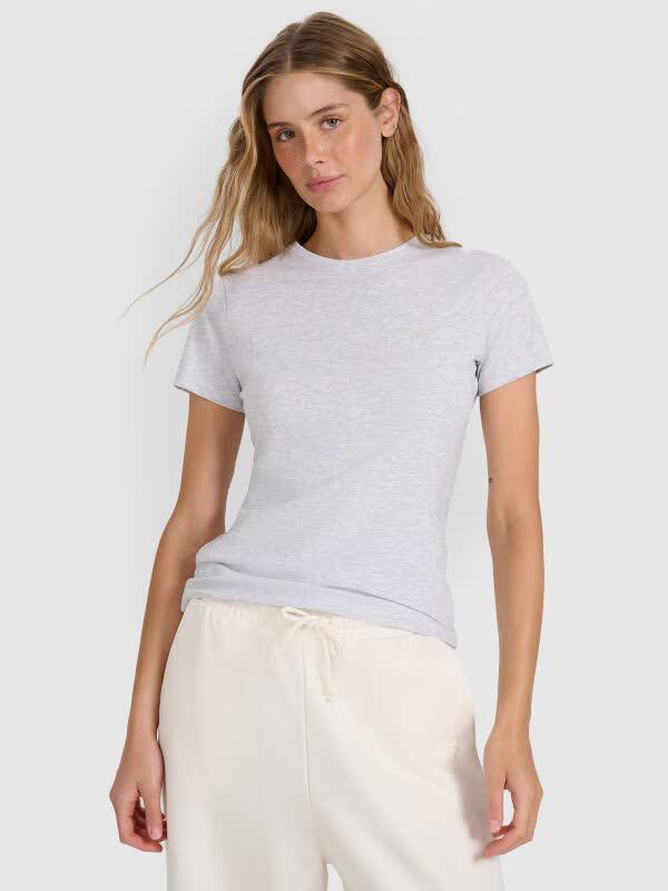 T-shirt slim gładki damski 4F 4FWMM00TTSHF2255 7/7