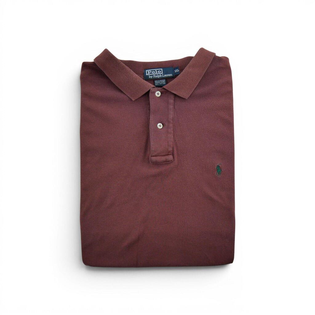 Polo Ralph Lauren Men Short Sleeve Polo Burgundy