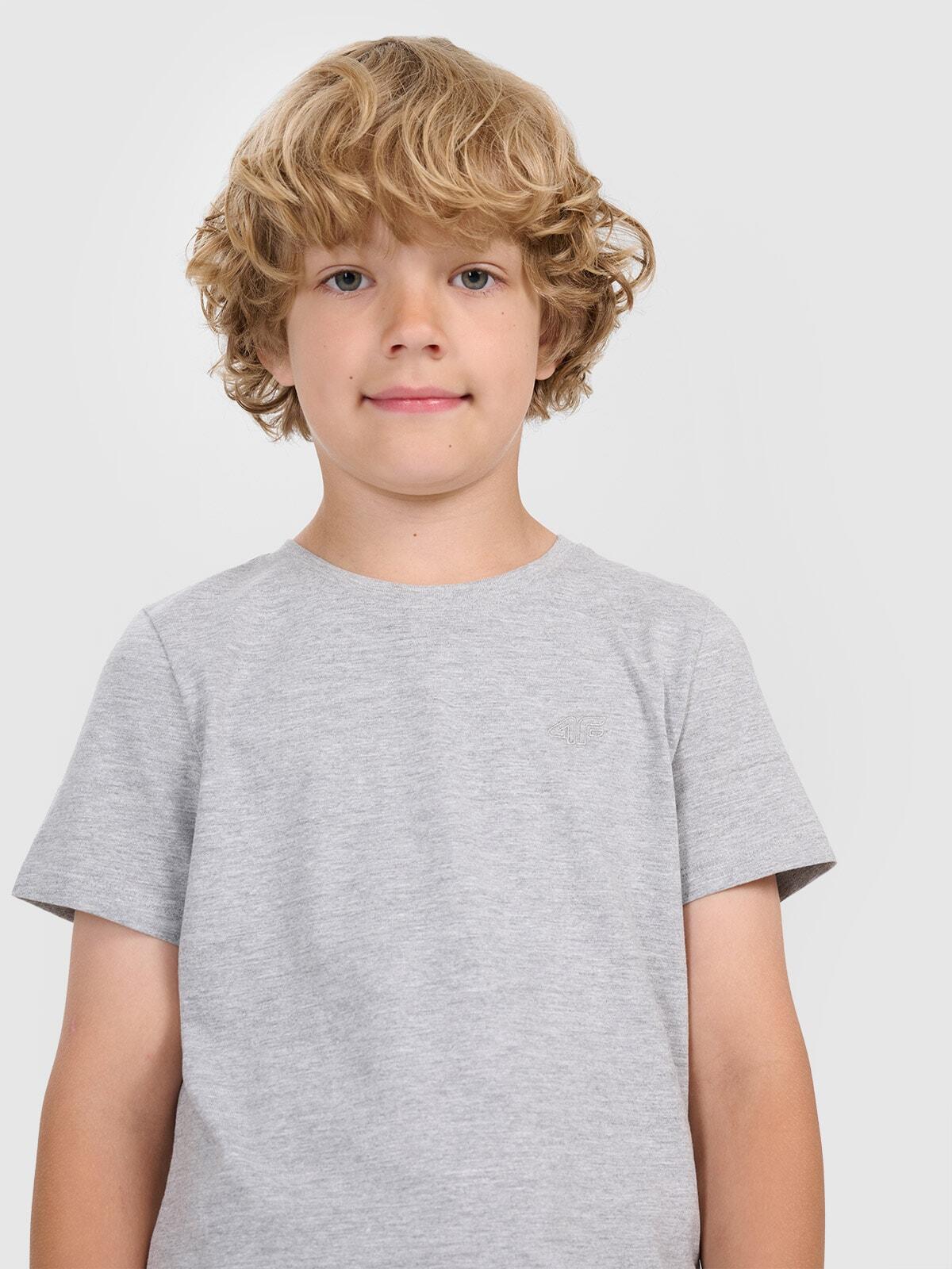 T-shirt chłopięcy bez nadruku 4F 4FJWMM00TTSHM2330 3/7