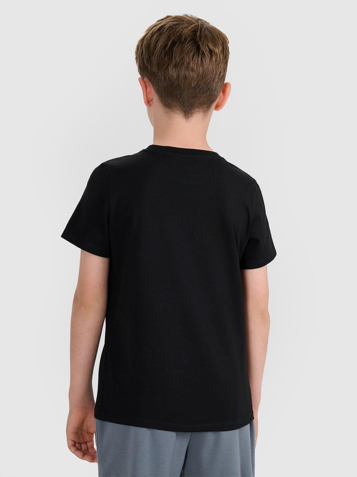 T-shirt chłopięcy bez nadruku 4F 4FJWMM00TTSHM2330 5/7