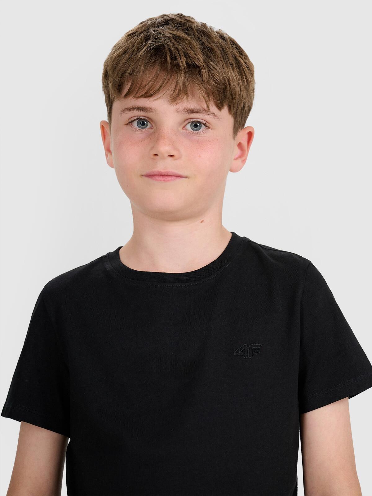 T-shirt chłopięcy bez nadruku 4F 4FJWMM00TTSHM2330 4/7