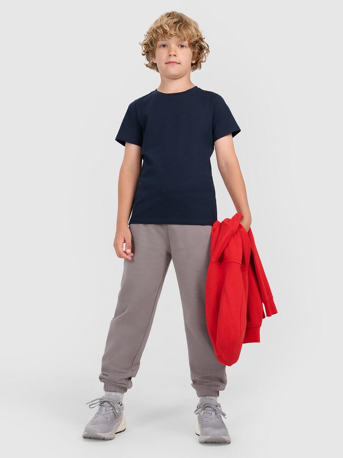 T-shirt chłopięcy bez nadruku 4F 4FJWMM00TTSHM2330 2/7