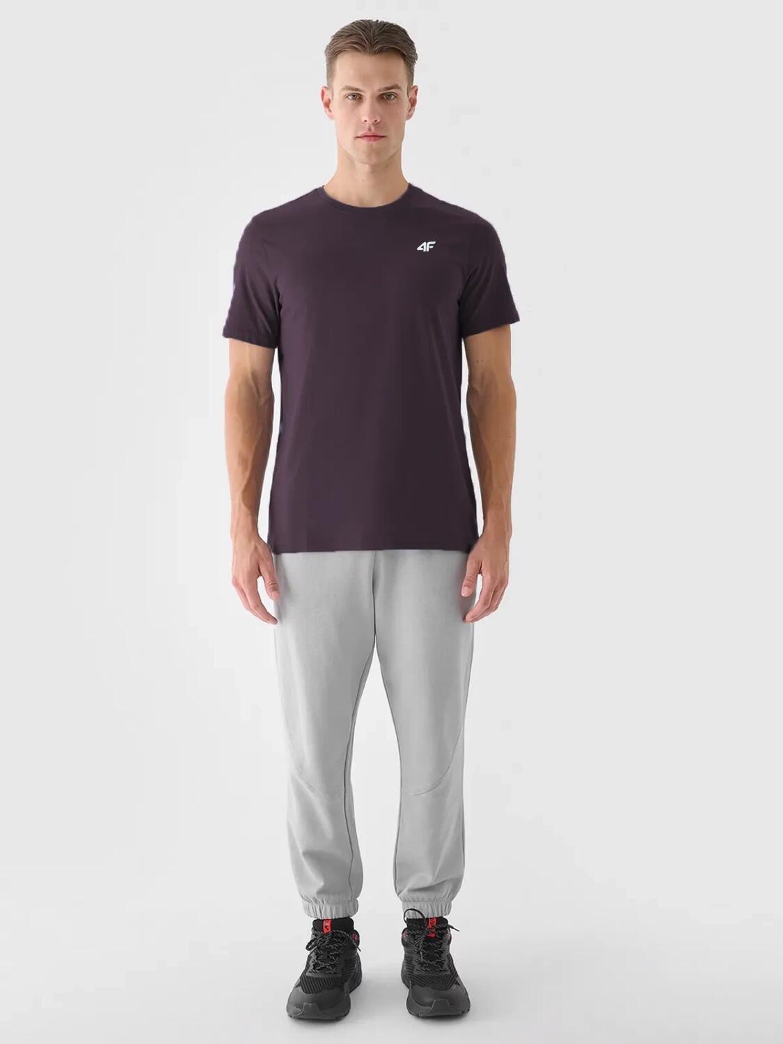 T-shirt bawełniany męski 4F 4FWSS26TTSHM4484 4/5
