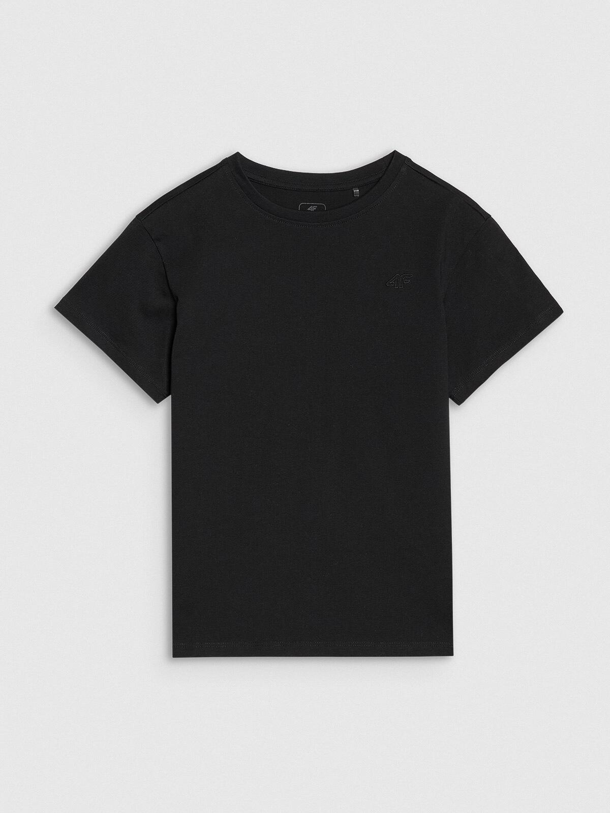 T-shirt chłopięcy bez nadruku 4F 4FJWMM00TTSHM2330 6/7