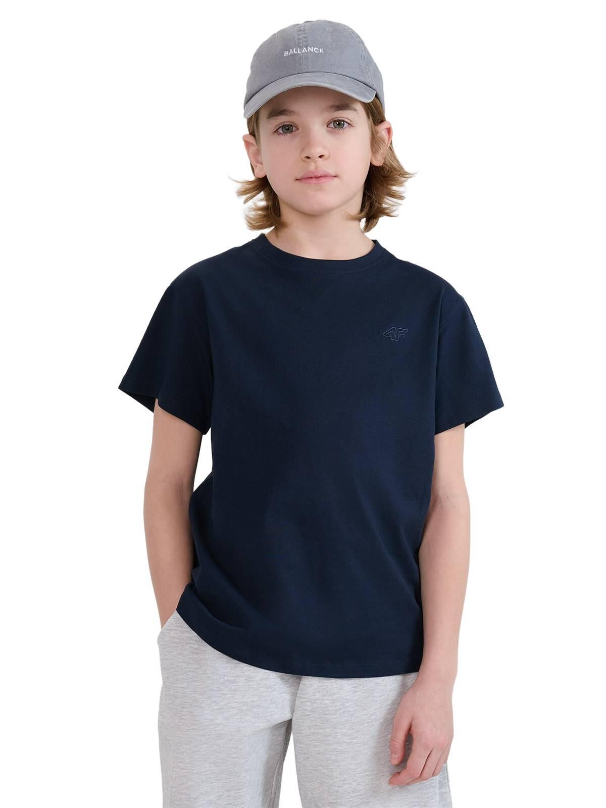 T-shirt chłopięcy bez nadruku 4F 4FJWMM00TTSHM2330 7/7