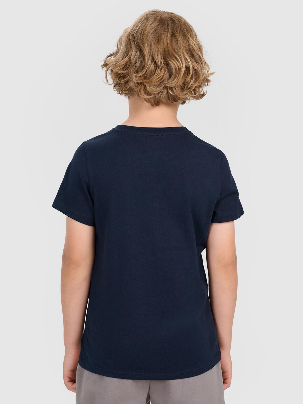T-shirt chłopięcy bez nadruku 4F 4FJWMM00TTSHM2330 5/7