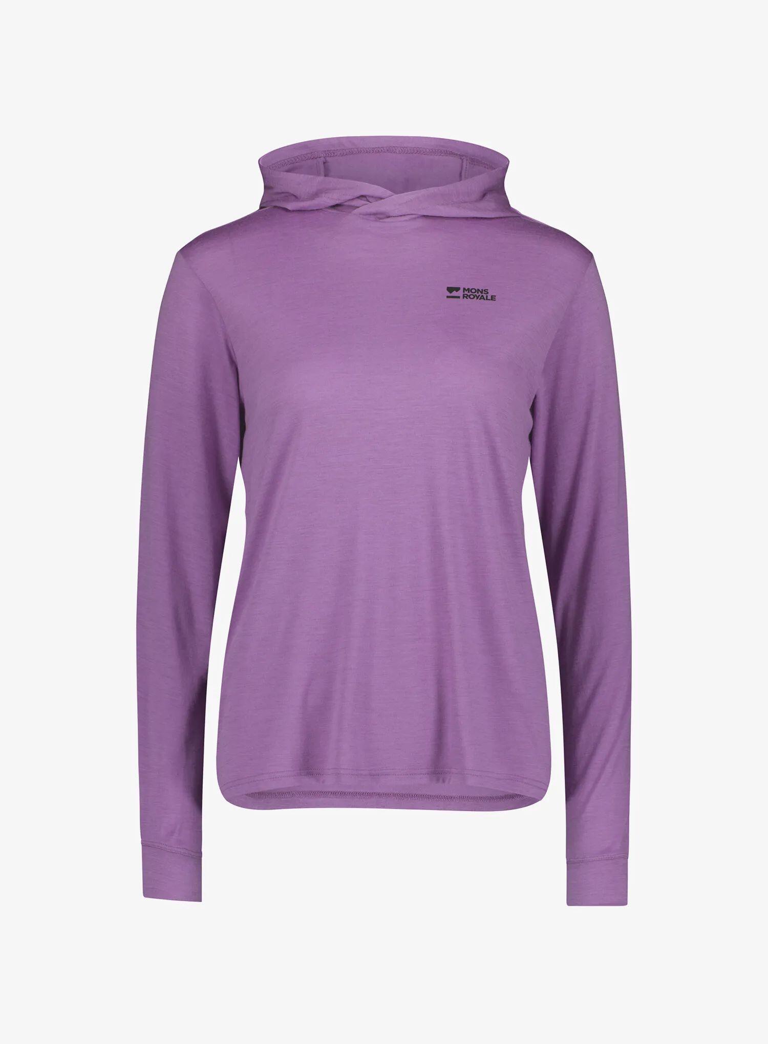 Bluza z kapturem damska Mons Royale Pivot Merino Long Sleeve Hood 4/4