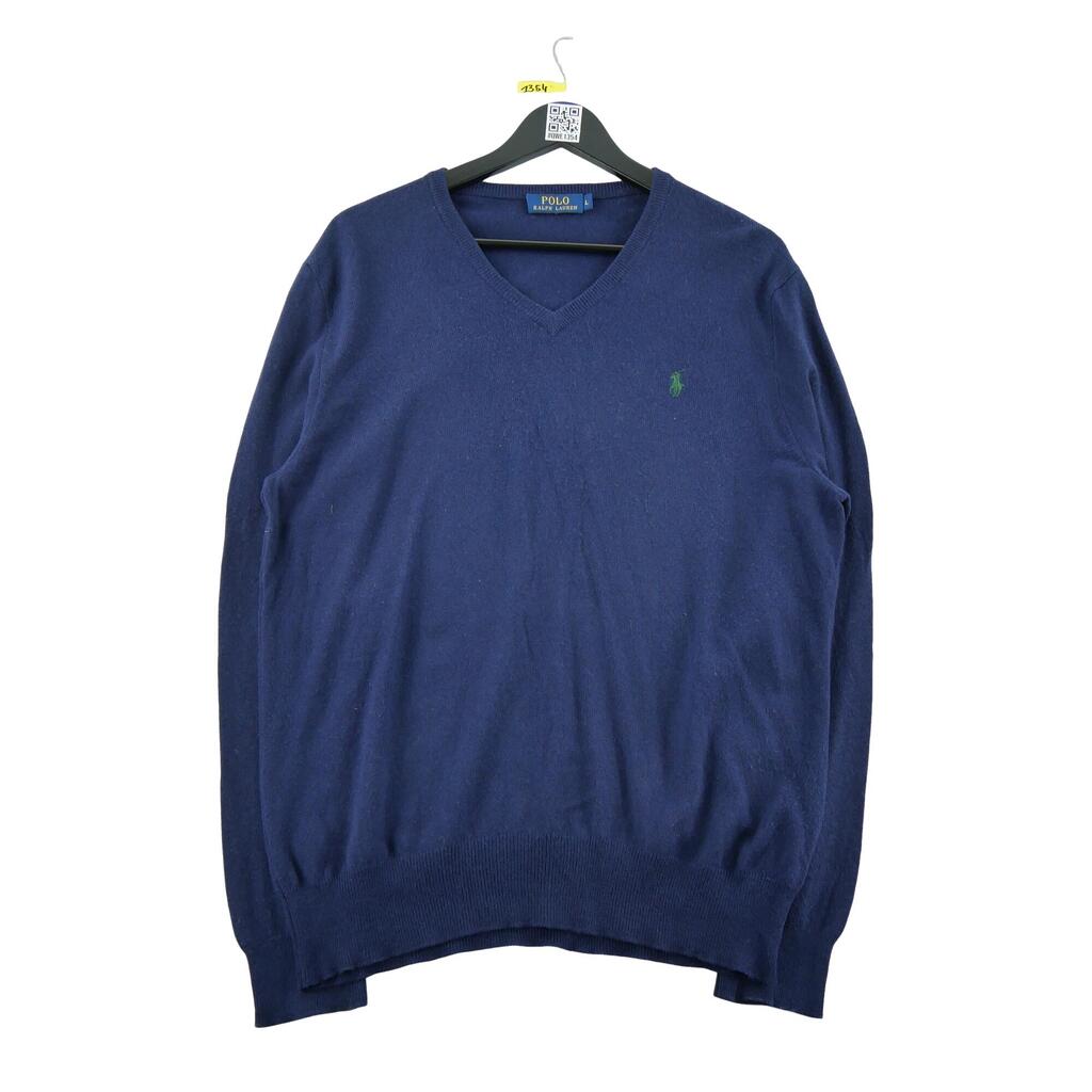 Polo Ralph Lauren Men's V Neck Knit Sweater Navy