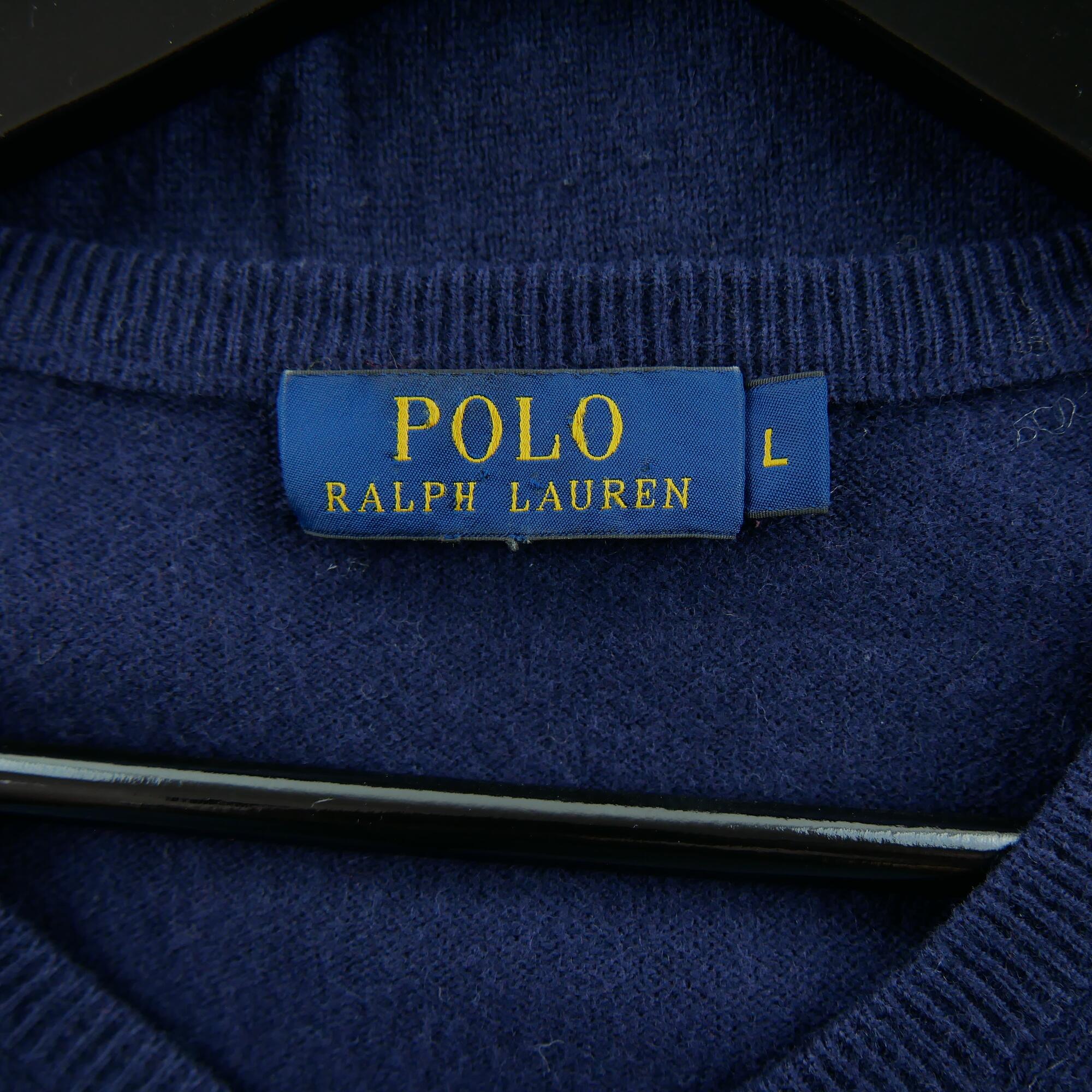 Suéter masculino Polo Ralph Lauren gola V 7/7