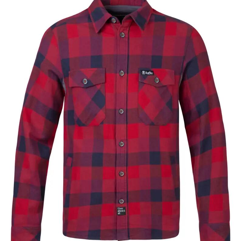 Men's midweight flannel climbing shirt RAFIKI red