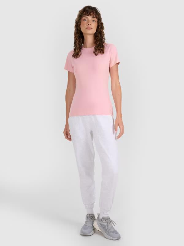 T-shirt slim gładki damski 4F 4FWMM00TTSHF2255 2/7