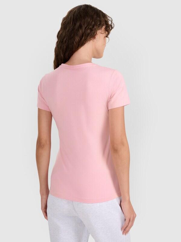 T-shirt slim gładki damski 4F 4FWMM00TTSHF2255 4/7