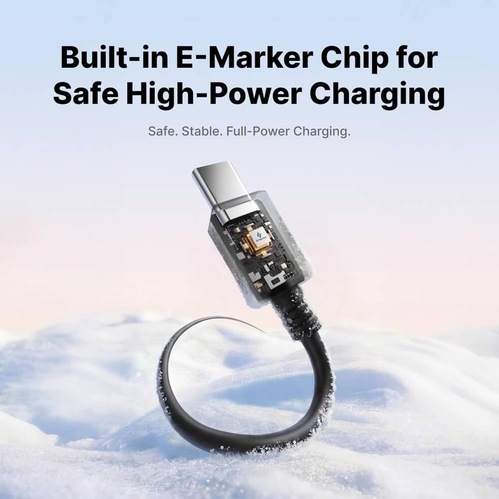 60 W USB C Ladekabel 0,6 m 3/4