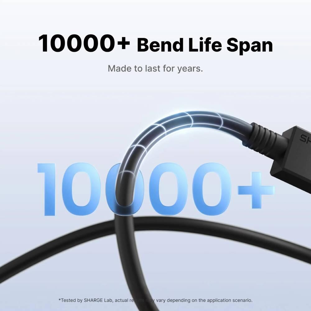 240W USB-C-Schnellladekabel 3 m geflochten 3/7