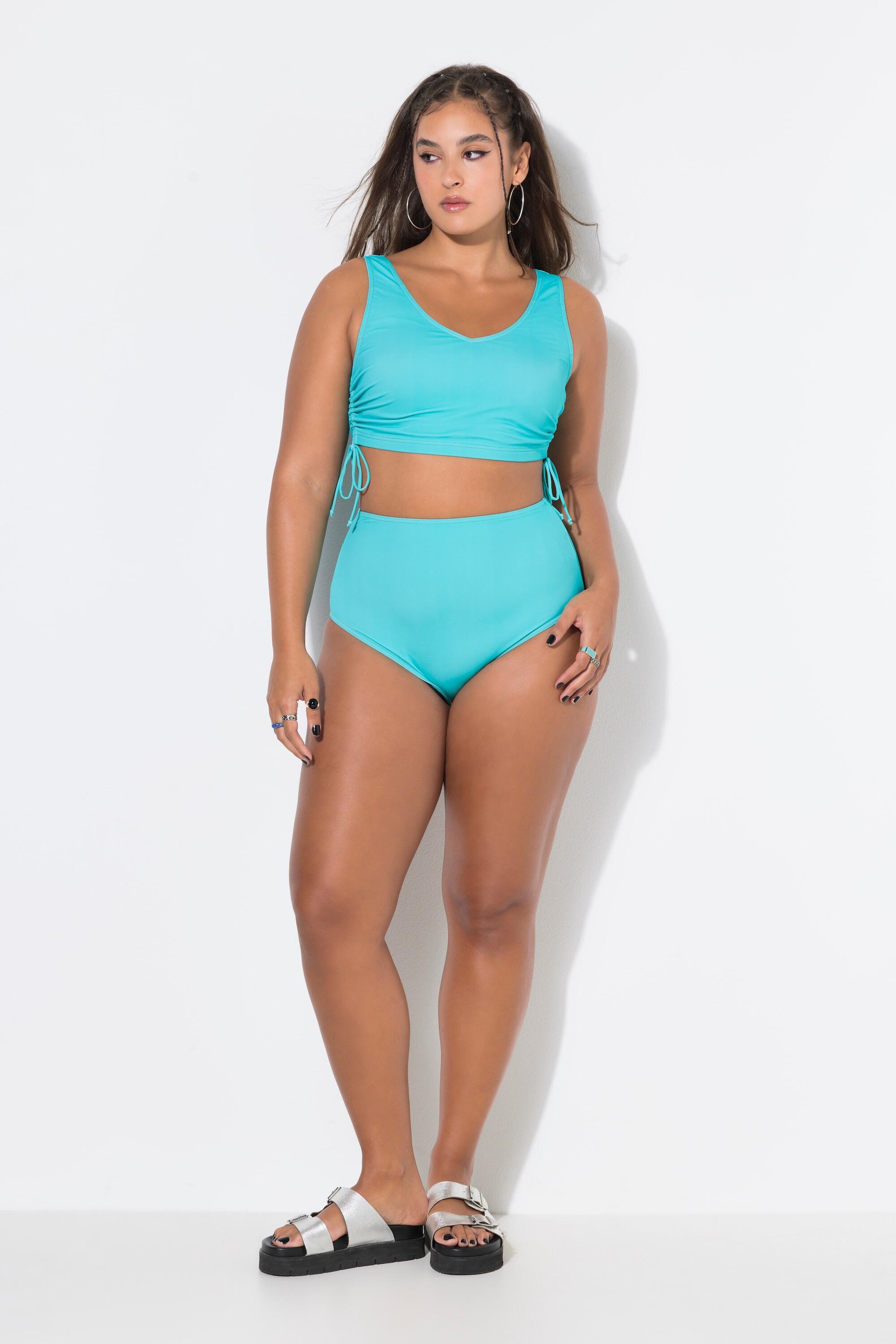 Femme Haut de bikini à bonnets souples et ruban à fronces sur le côté 3/7