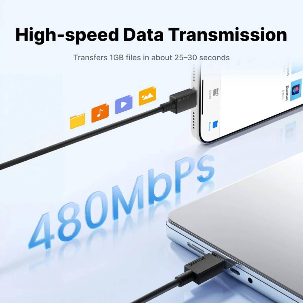 240W USB-C-Schnellladekabel 3 m geflochten 4/7