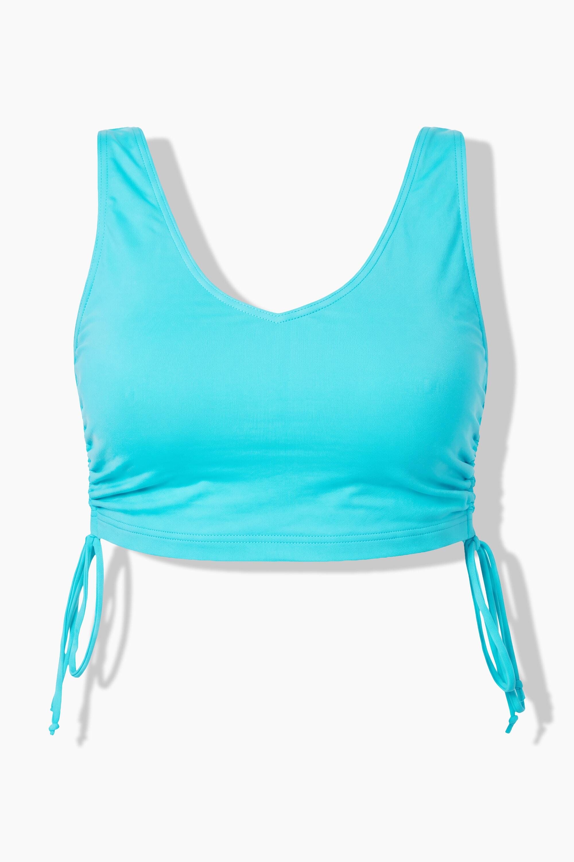 Damen Bikini-Top Softcups seitliche Raffbänder 7/7