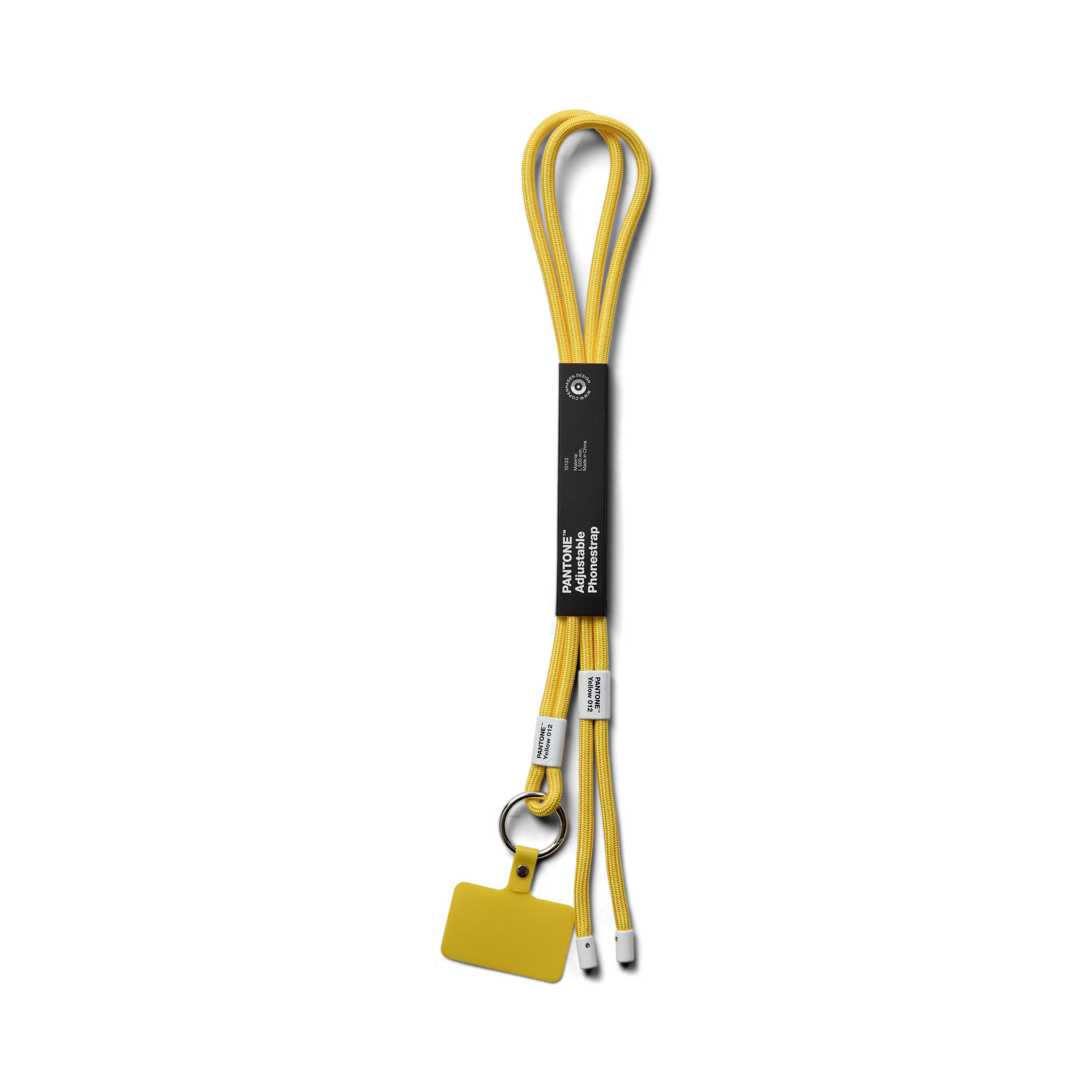 Fita PANTONE Copenhagen Design Phone strap, yellow 012 3/6