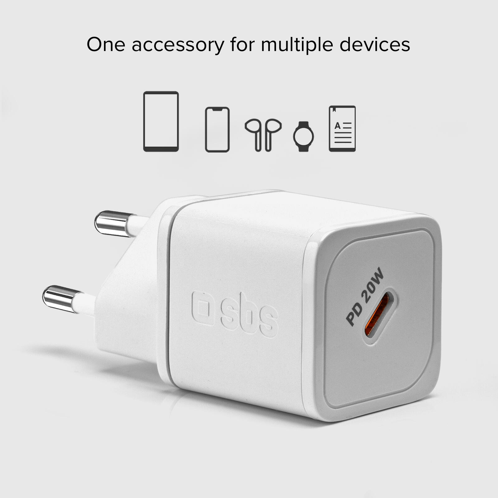 Caricatore GaN 20W USB‑C 2/7