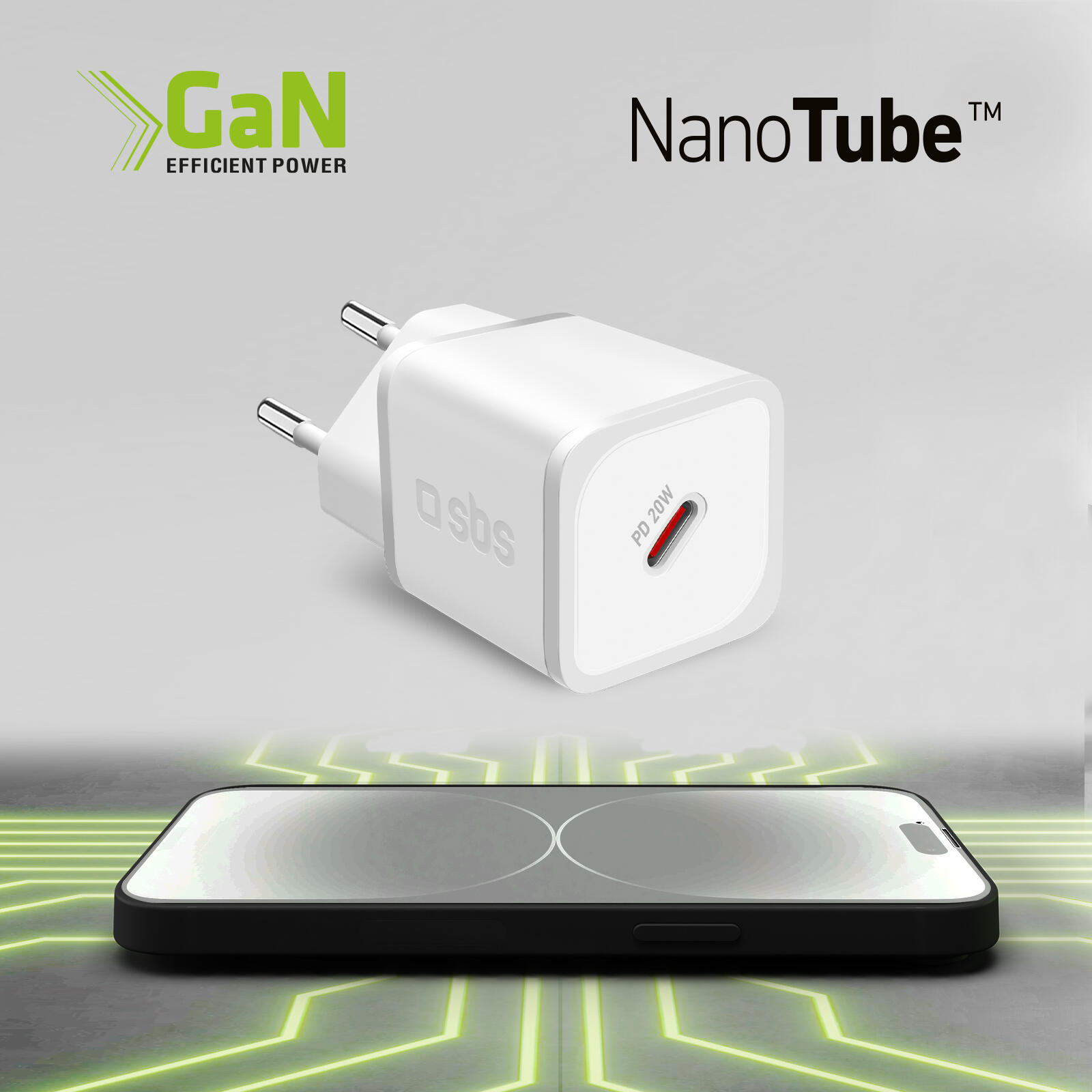 Caricatore GaN 20W USB‑C 7/7