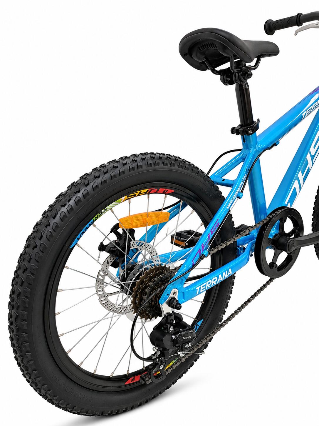 Kinderfahrrad DHS Terrana 2023, Modell 2026 – 20 Zoll, blau-violett 3/7