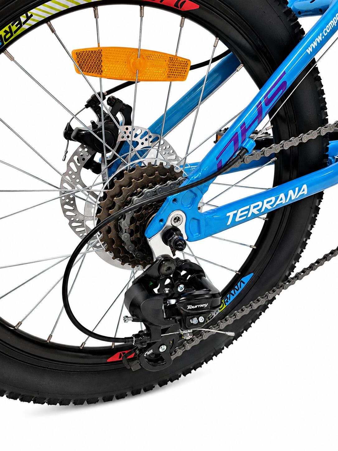 Kinderfahrrad DHS Terrana 2023, Modell 2026 – 20 Zoll, blau-violett 6/7