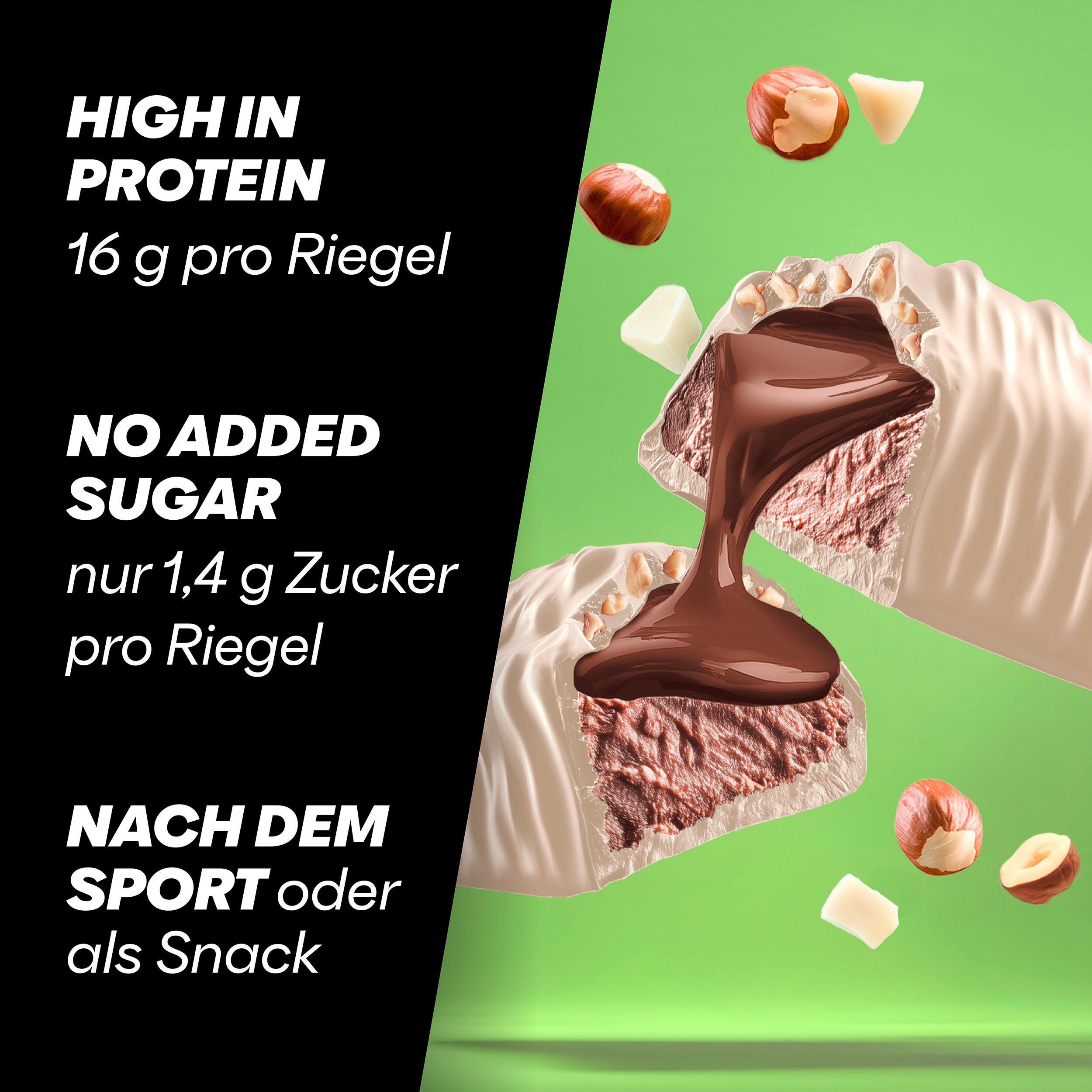 Powerbar Soft Core White Hazelnut 12x48g High Protein Low Sugar Riegel 4/5