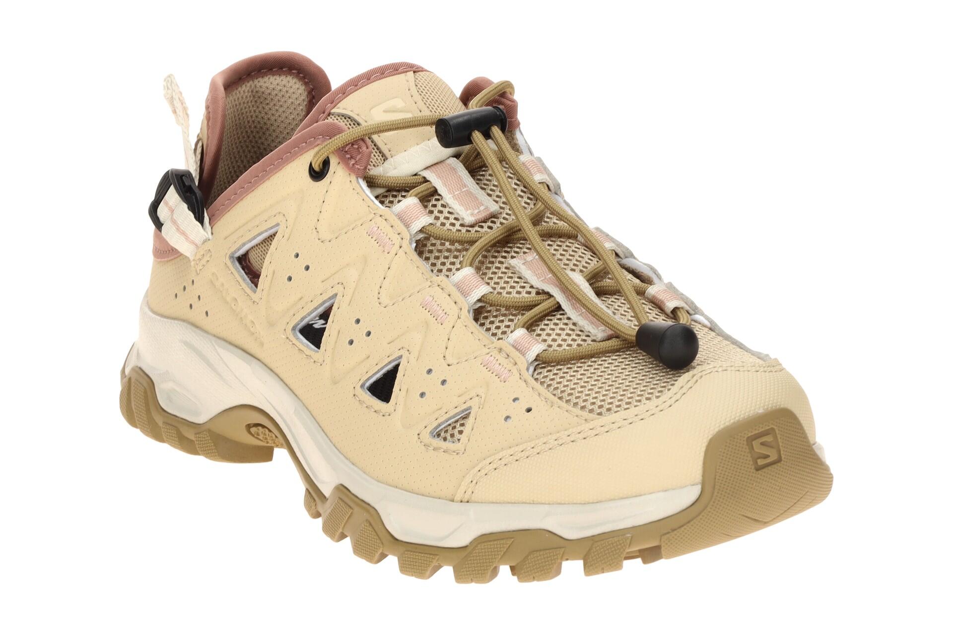 Salomon Alhama Schuhe beige gelocht Damen 477868 3/7