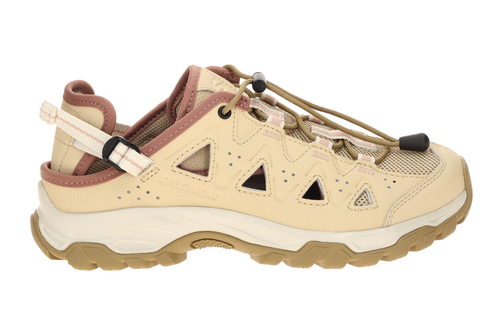 Salomon Alhama Schuhe beige gelocht Damen 477868 2/7