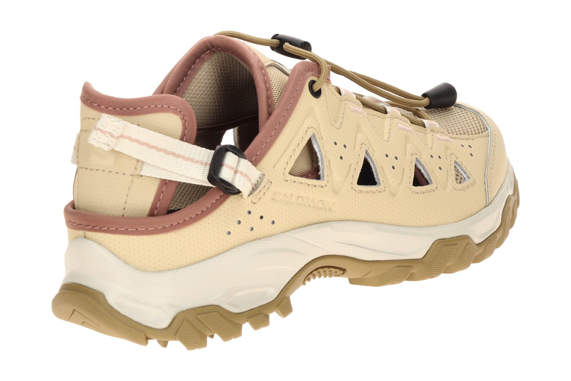 Salomon Alhama Schuhe beige gelocht Damen 477868 4/7