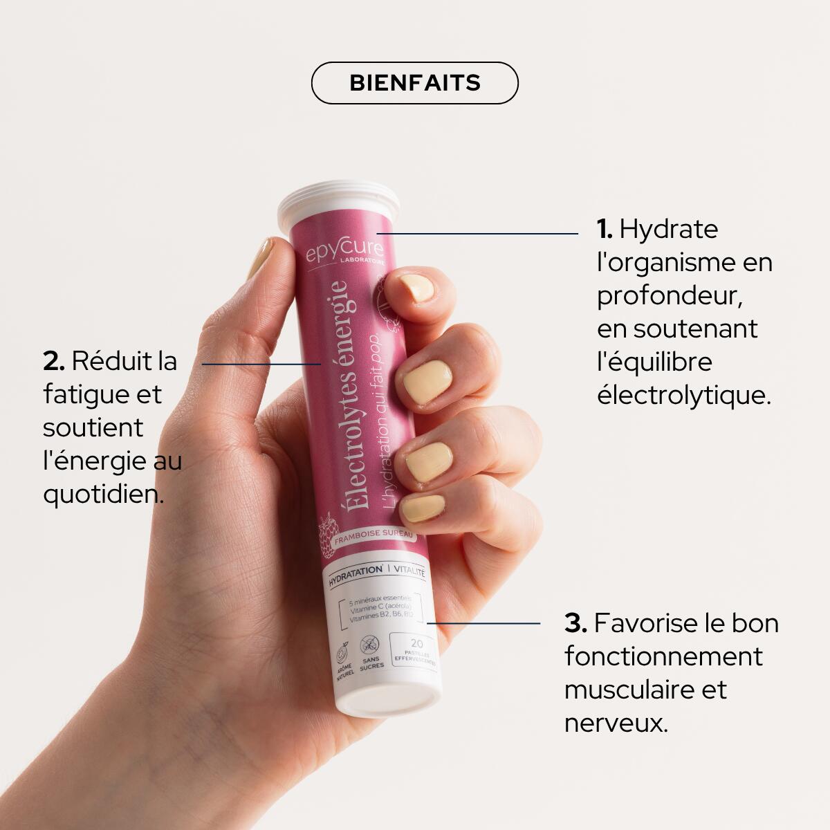 ELECTROLYTES HYDRATATION & ENERGIES -  Framboise Sureau 3/5