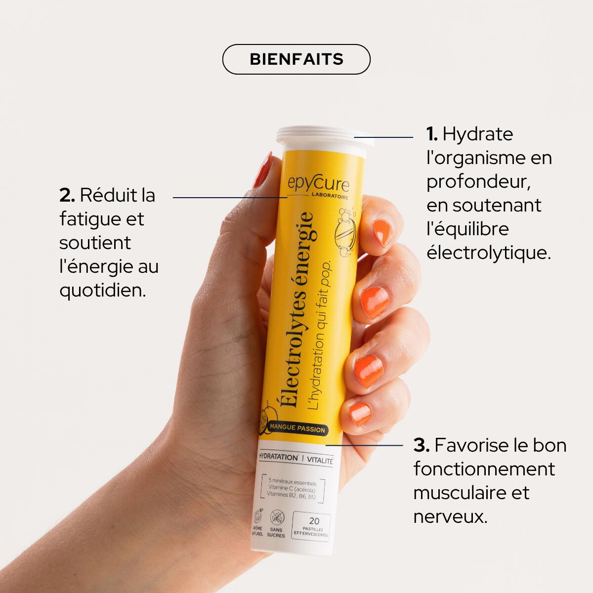ELETTROLITI IDRATAZIONE & ENERGIA - Mango e frutto della passione 3/5
