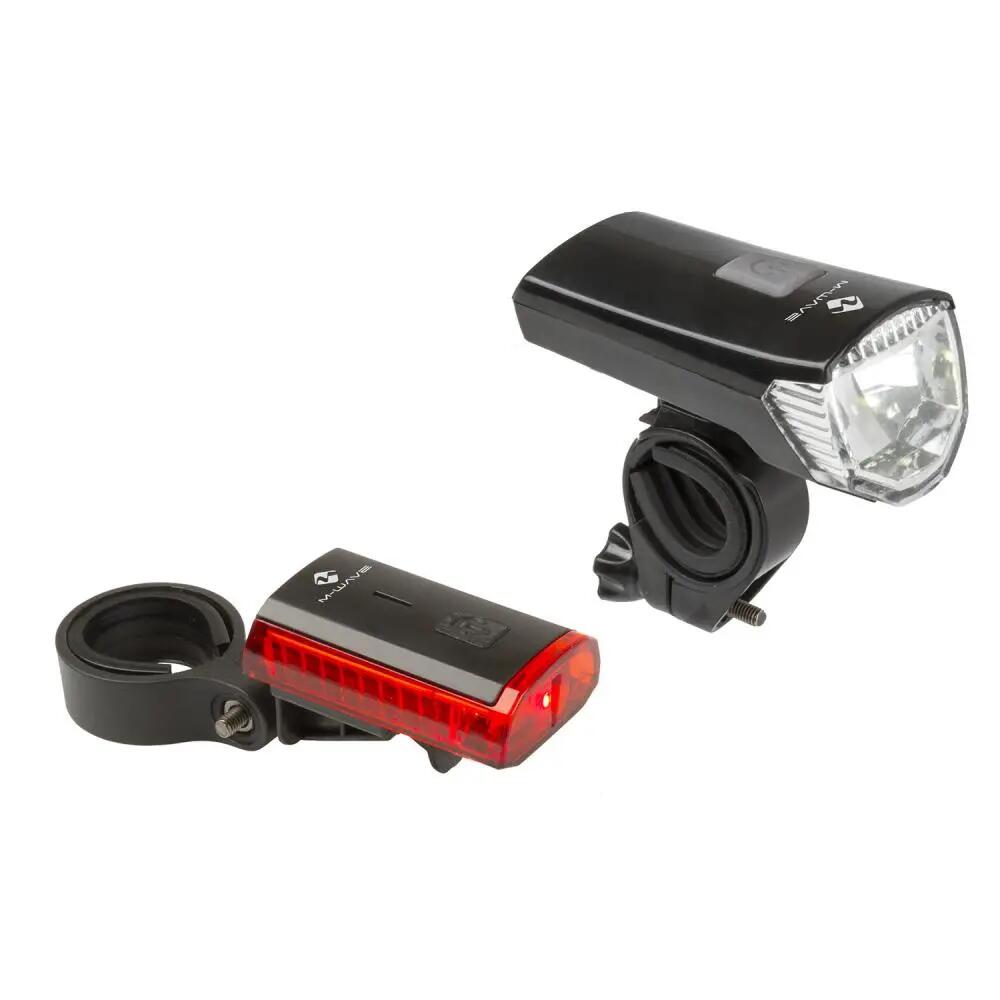 M-WAVE accu-verlichtingsset ATLAS K 11 USB zwart 28 lx 2/5