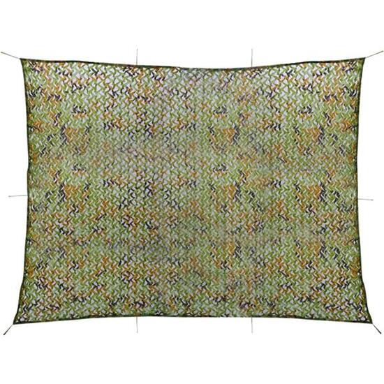 VidaXL Rete mimetica 3 x 4 m con sacca