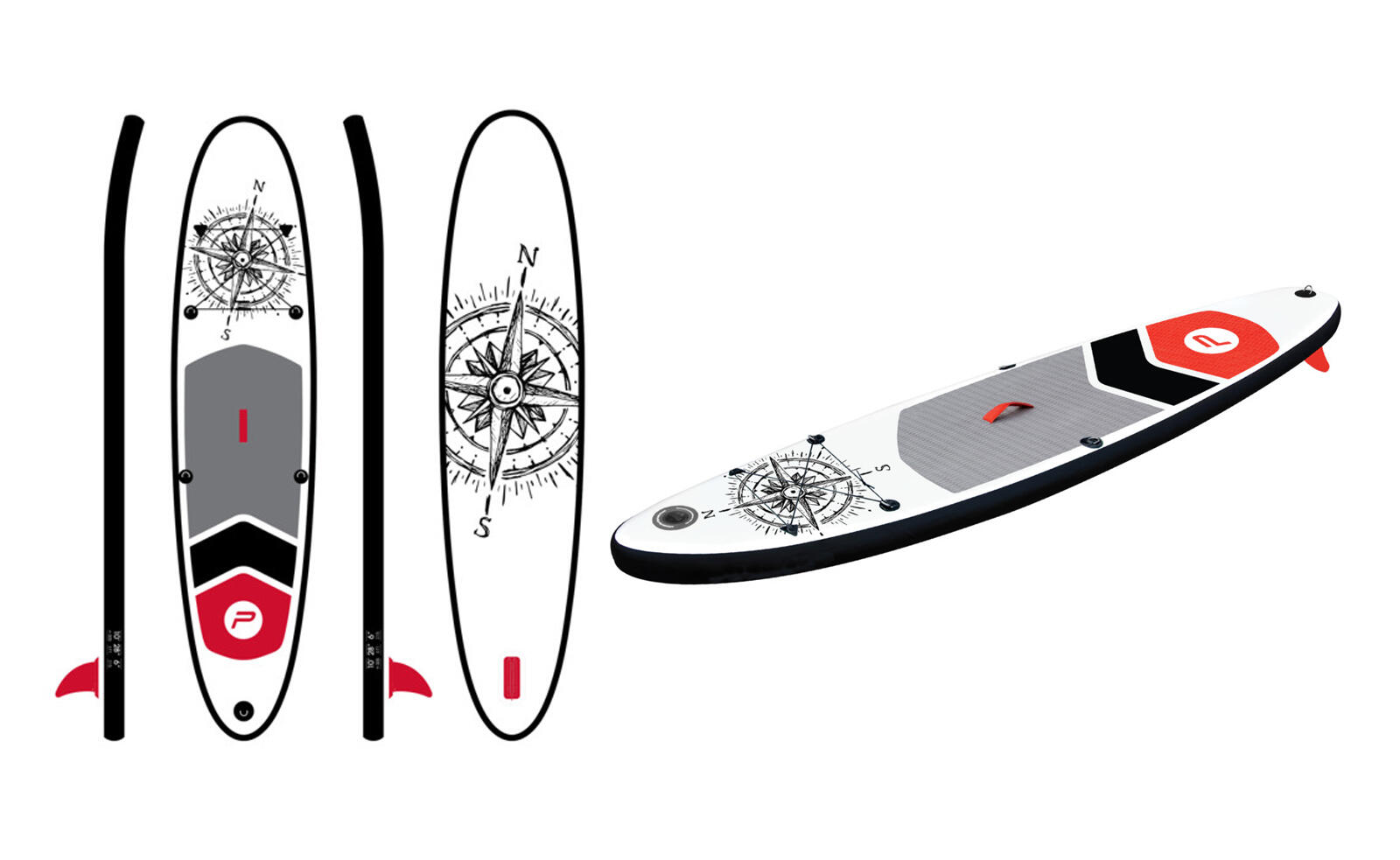 Zestaw łopatek Pure4Fun Basic SUP 320 6/7